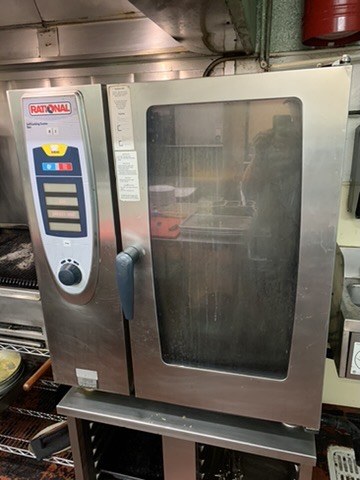 Rational SCC 101G commercial combi-steamer oven in a restaurant kitchen