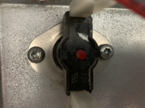 Dryer high-limit thermostat